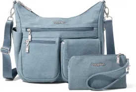 Baggallini Modern Everywhere Crossbody Women 11x9x4.5 RFID Hobo Bag