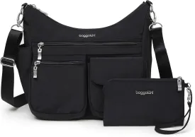 Baggallini Modern Everywhere Crossbody Women 11x9x4.5 RFID Hobo Bag