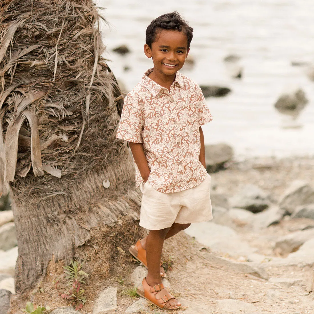 Bermuda Short - Heathered Sand - FINAL SALE