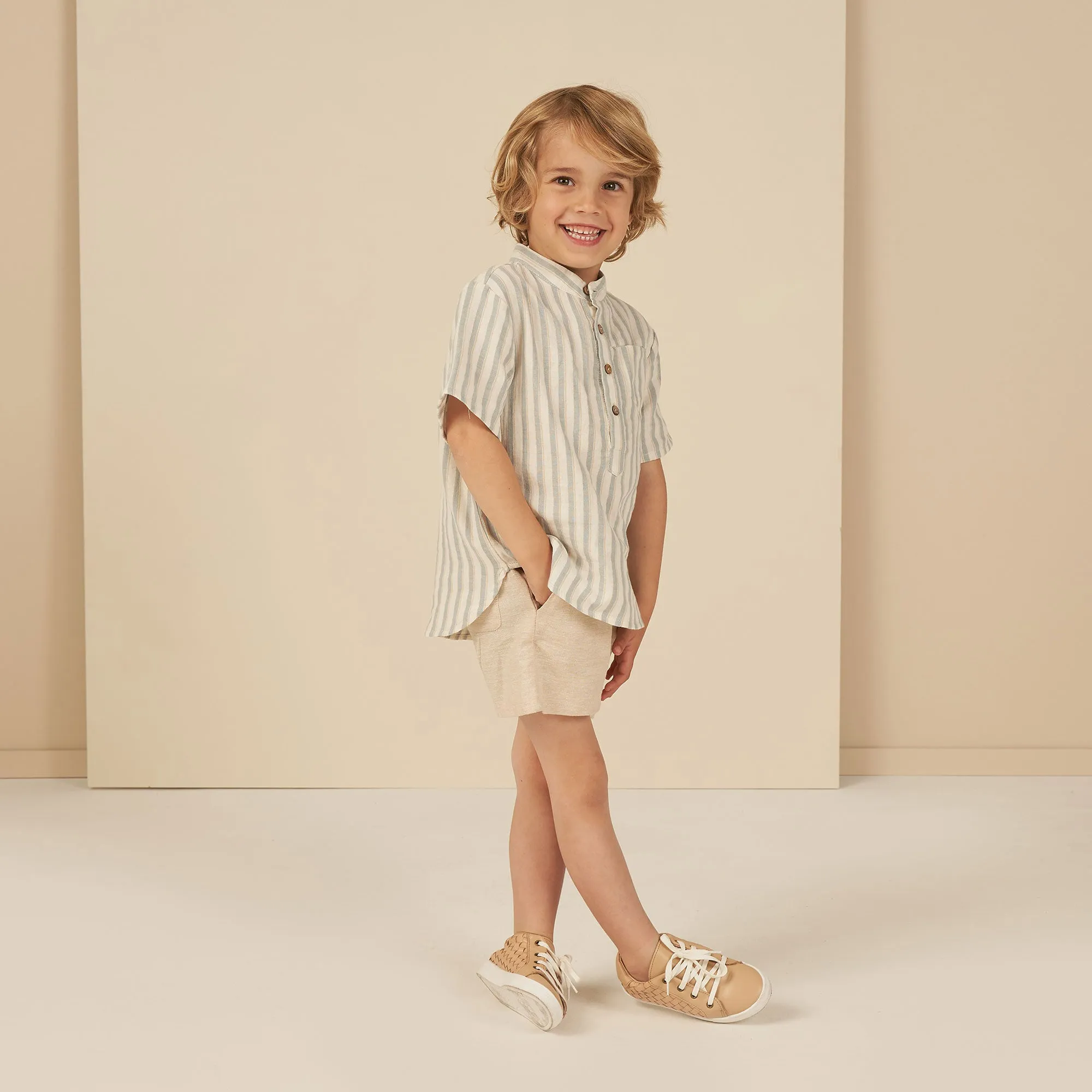 Bermuda Short - Heathered Sand - FINAL SALE