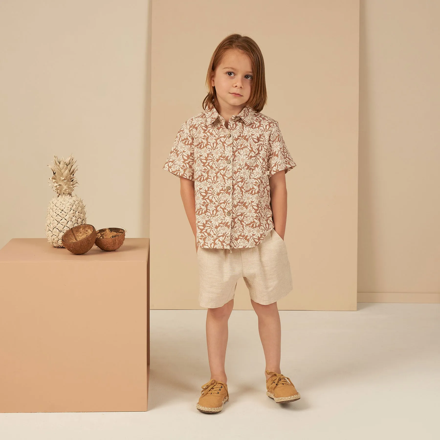 Bermuda Short - Heathered Sand - FINAL SALE