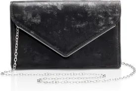 CARIEDO Women Flap Evening Tote Bag PU Leather Clutch Bridal Wallet for Wedding Prom Night Party