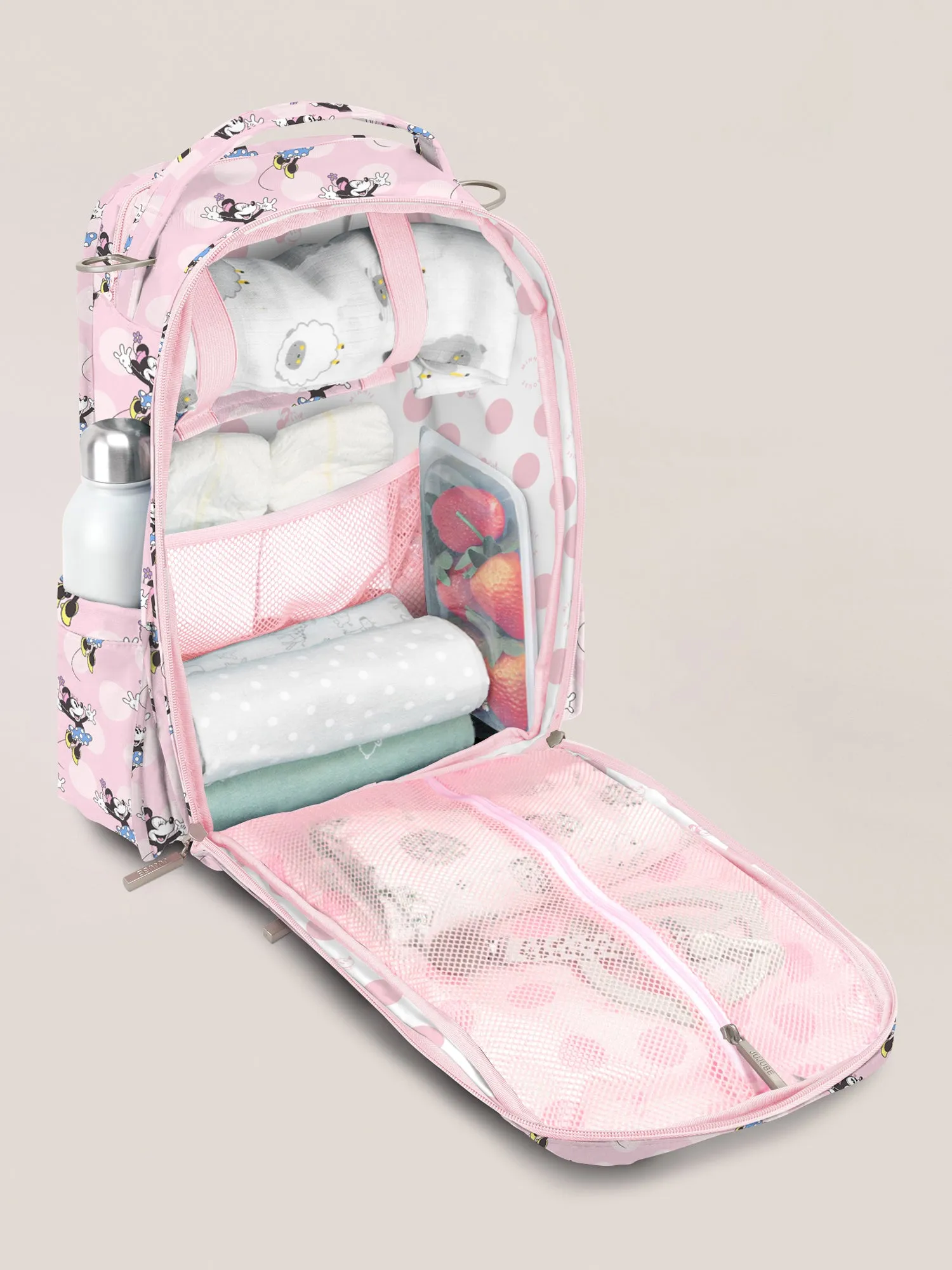 Disney Be More Minnie Be Right Back Diaper Backpack - Pink