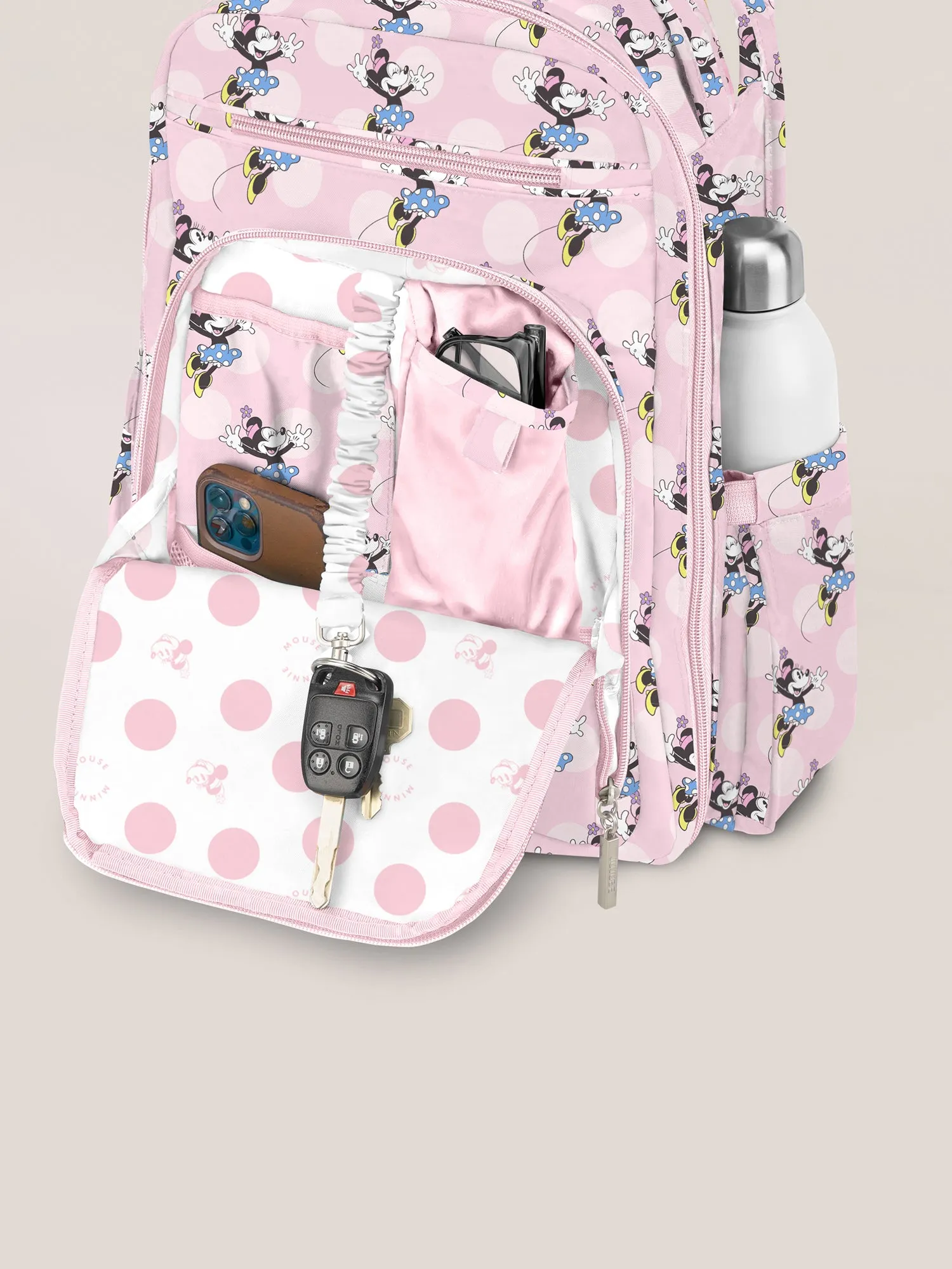 Disney Be More Minnie Be Right Back Diaper Backpack - Pink