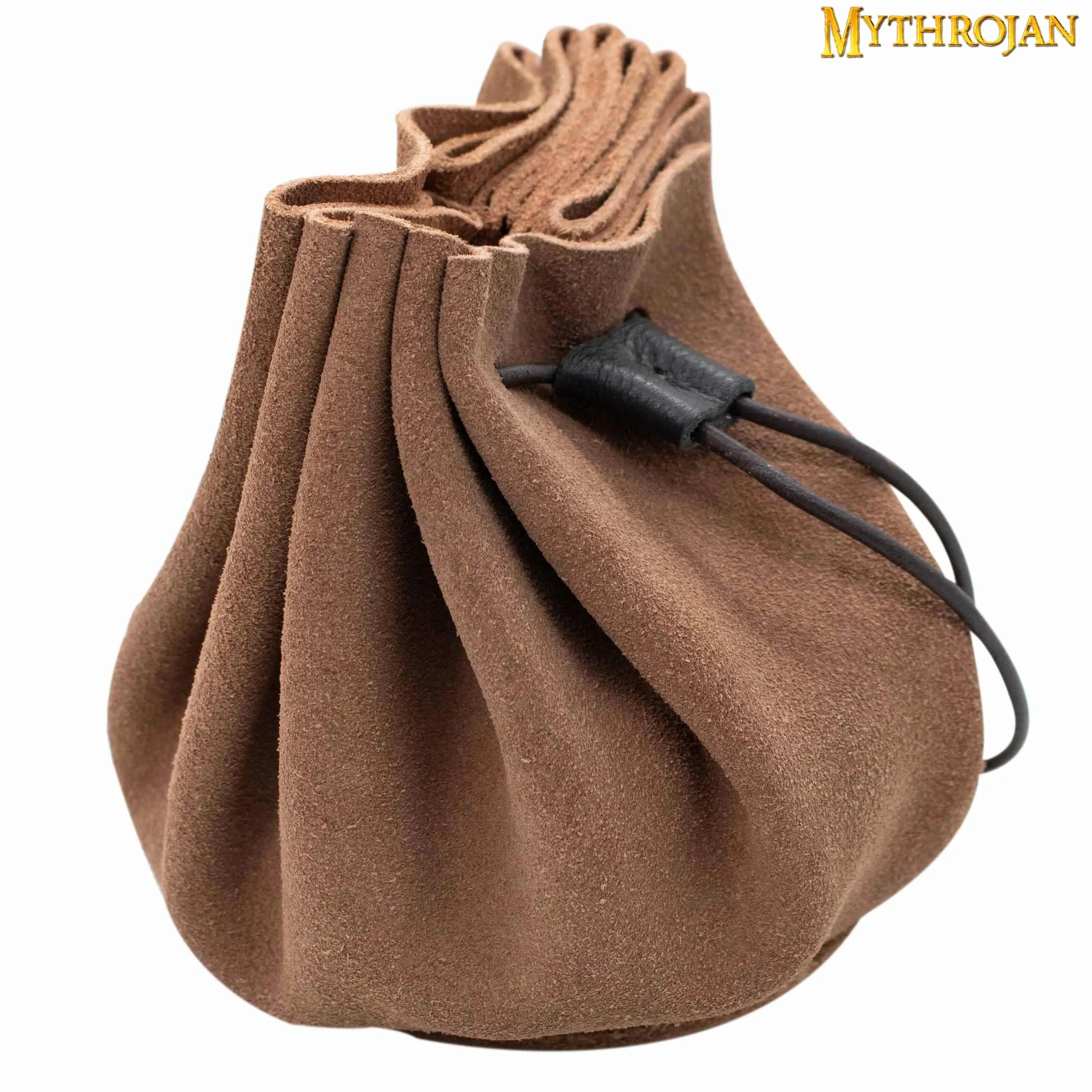 Drawstring Dice Bag - Brown