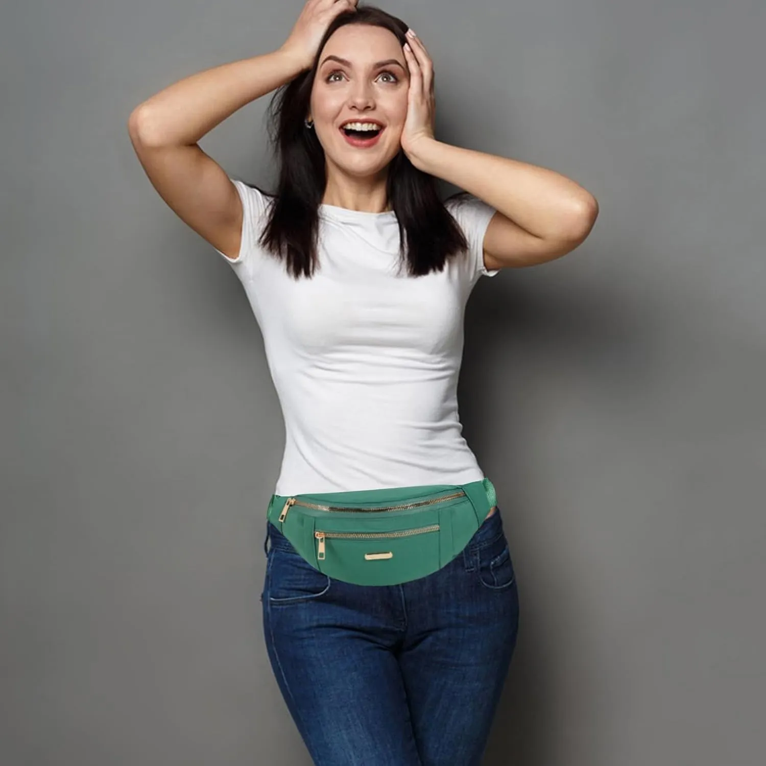 Fanny Pack Waist Pack - Waterproof Sling Crossbody Bag for Running Sports Travel