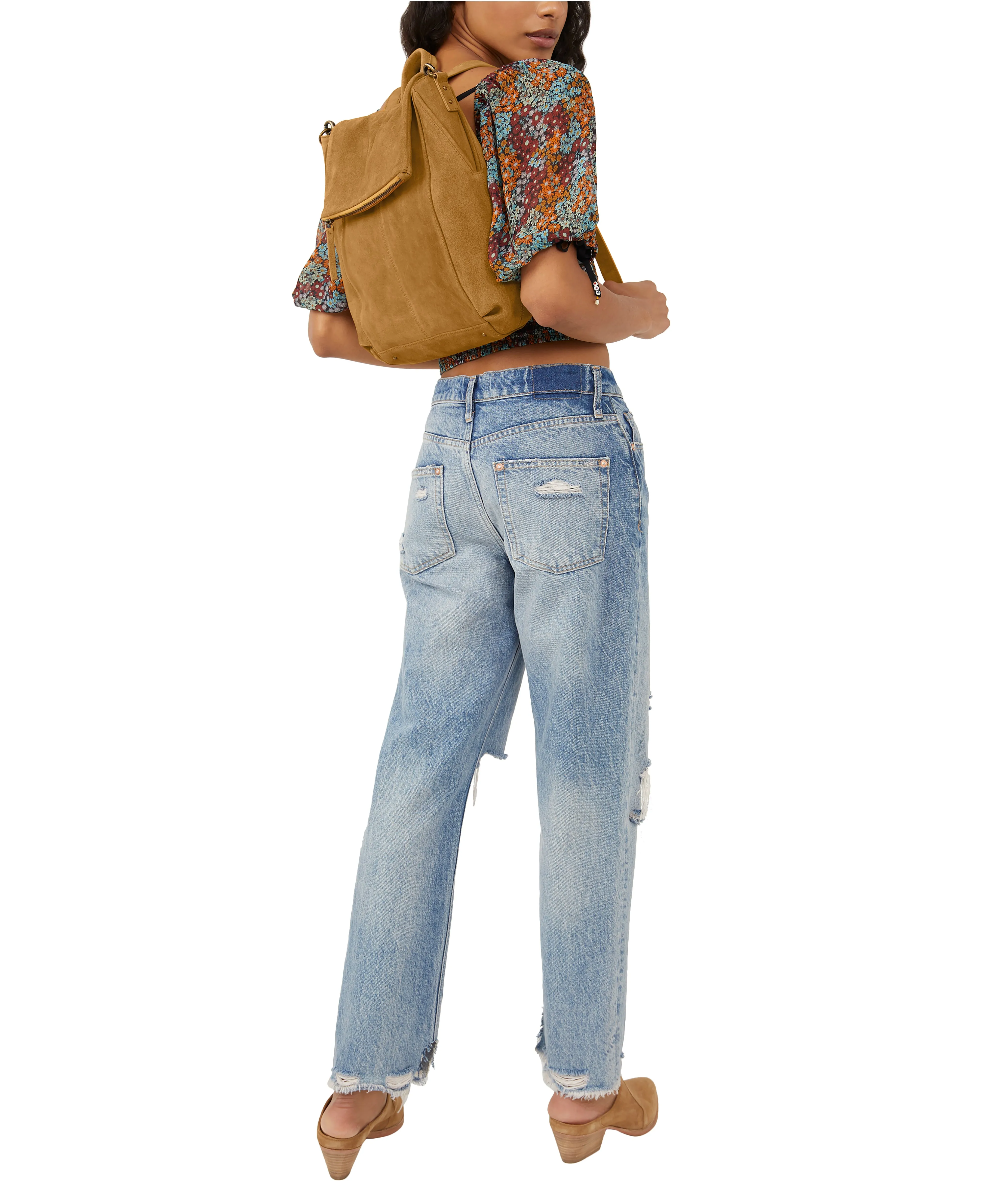 Free People Camilla Suede Backpack