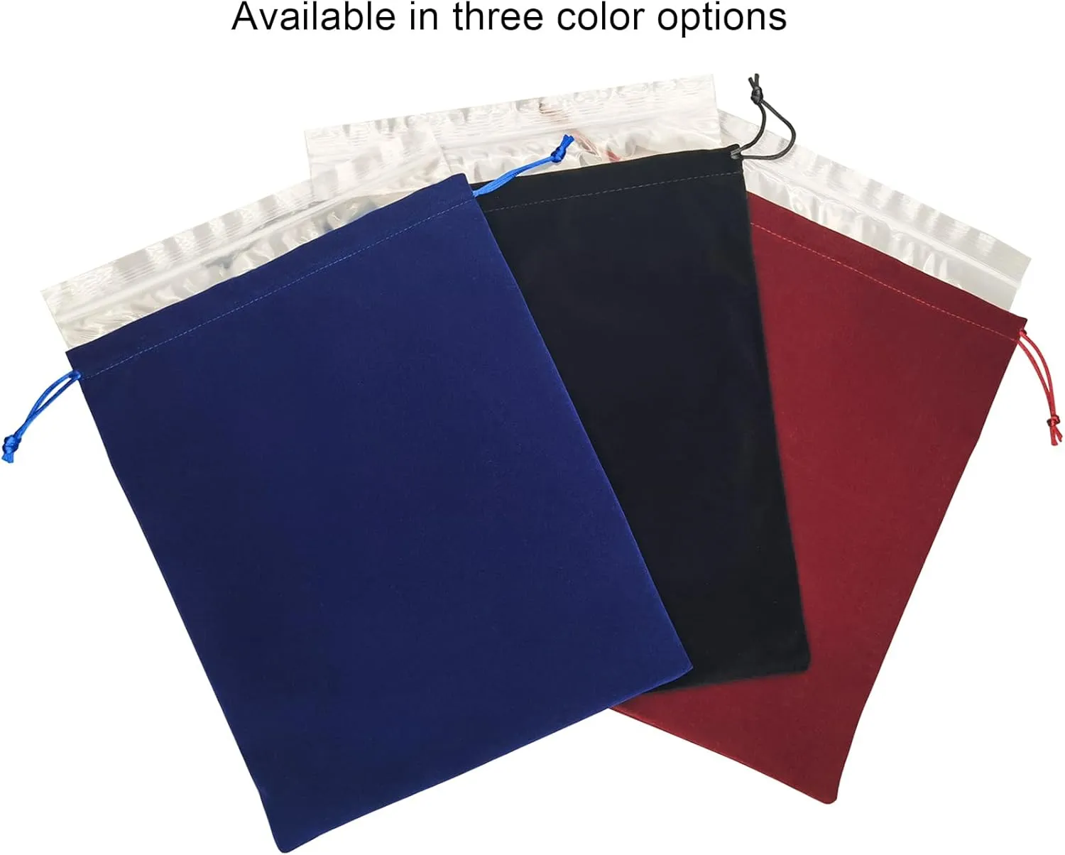 Large Black Velvet Cremains Bag - For Use Inside the Urn - Size 10" X 12" (230 Cubic Inches Capacity) - Includes a Resealable PE Material Ashes Storage Bag Suitable for All Ashes (Black, Large)