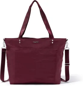 Large Carryall Tote Bag for Women - Lightweight Nylon Zipper Top Weekender Travel Beach Bag Personal Item w/Luggage Sleeve