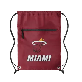 Miami HEAT Logo Red Drawstring Bag