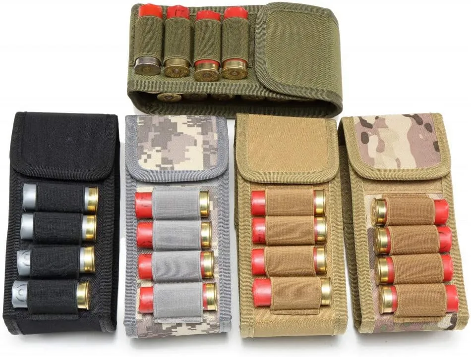 MOLLE Bullets Bag 16 Rounds Shotshell Nylon Accessory Bag for Belt Waistband Magazine