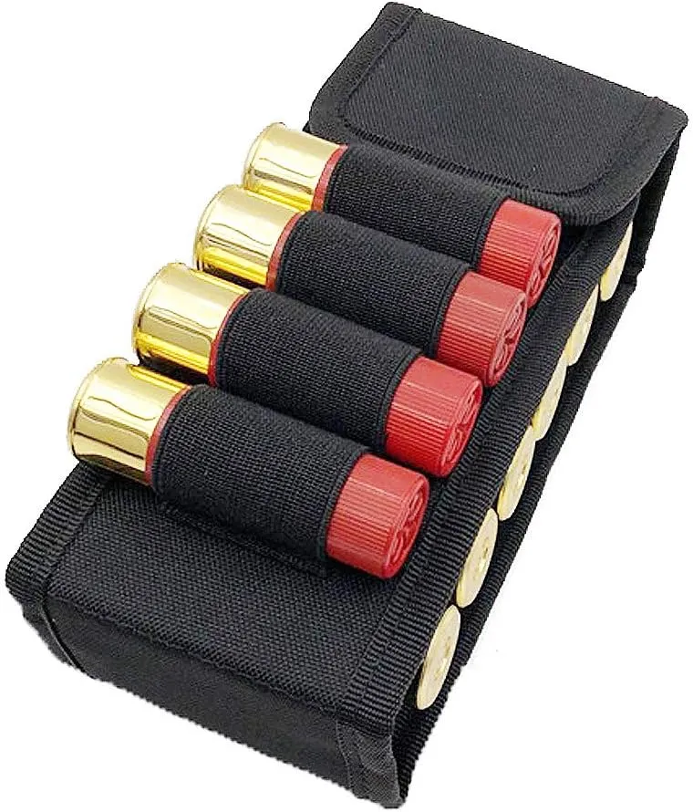 MOLLE Bullets Bag 16 Rounds Shotshell Nylon Accessory Bag for Belt Waistband Magazine