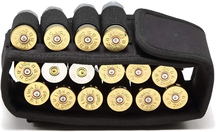 MOLLE Bullets Bag 16 Rounds Shotshell Nylon Accessory Bag for Belt Waistband Magazine