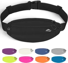 Running Fanny Pack Whole Bag Reflective, Running belt for Women &Men,Sweatproof Phone Holder Workout, Running Waist Pack(black)