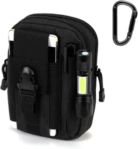 Tactical Waist Pouch MOLLE EDC Pouch Outdoor Man Waist Bag with Phone Belt Clip Holder Holster Carrying Pouch for Smartphone