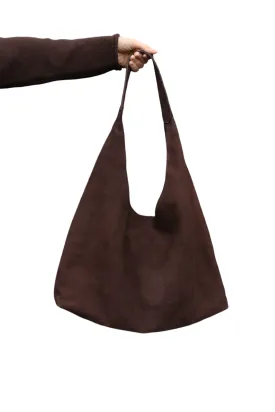 The Mauve Suede Tote