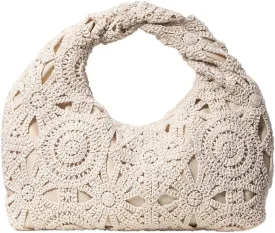 Verdusa Women's Ruched Hobo Mini Handbag Clutch Purse Dumpling Pouch Bag