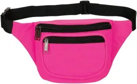 Yens Fanny Pack for Men Women - Waist Bag Pack - Lightweight Belt Bag for Travel Sports Hiking (FN-03 3-Zip, Neon Pink)